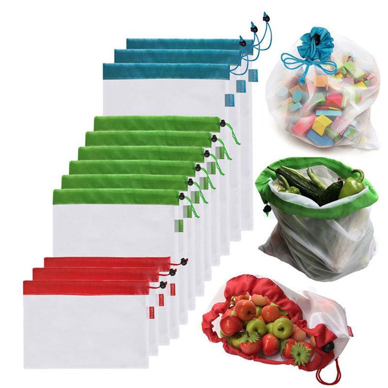 Zero-Waste Reusable Produce Bags - 12pcs