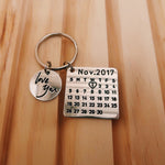 Personalized Calendar Keychain