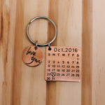 Personalized Calendar Keychain