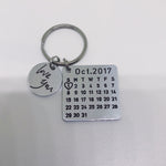 Personalized Calendar Keychain