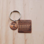 Personalized Calendar Keychain