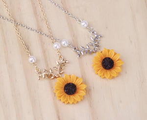 Sunflower Necklace